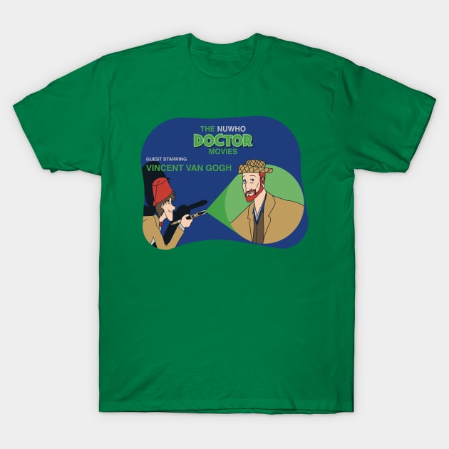 The Nuwho Doctor Movies - Van Gogh T-Shirt by MrPandaDesigns